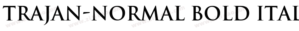 Trajan-Normal Bold Italic字体转换